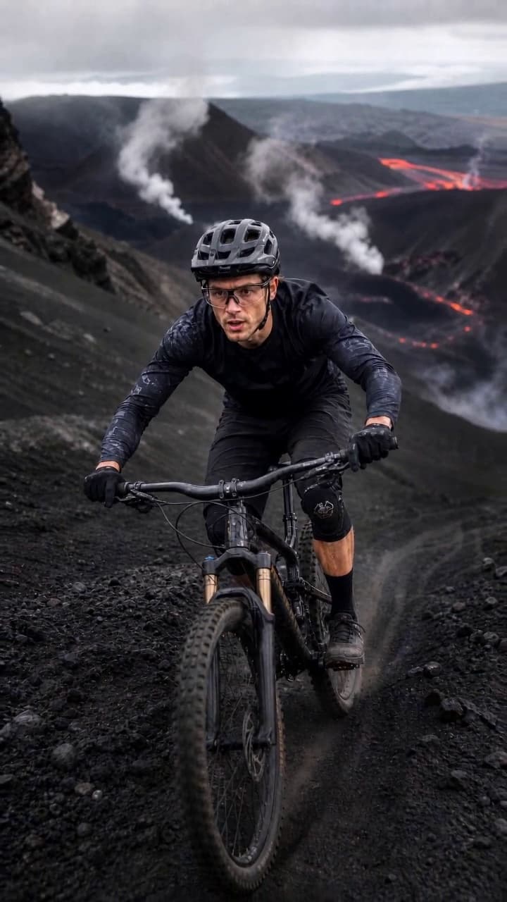 Volcanic Rock Mountain Biking