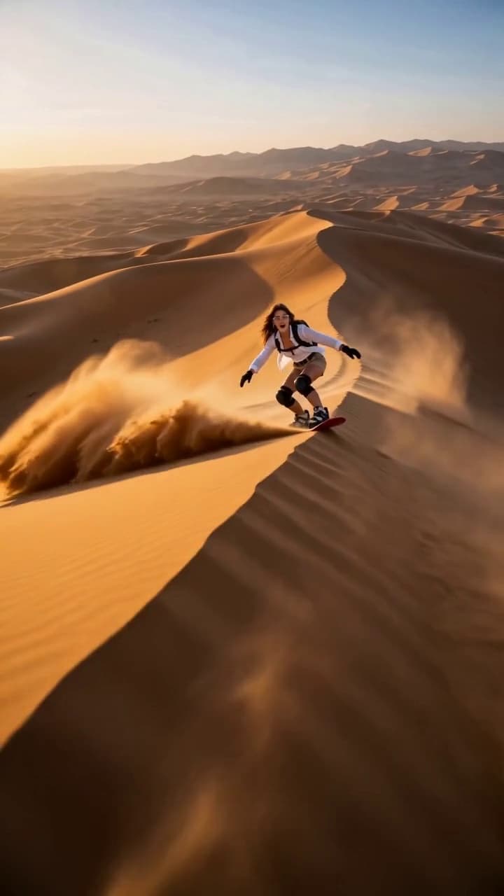 Скейтбординг по дюнам