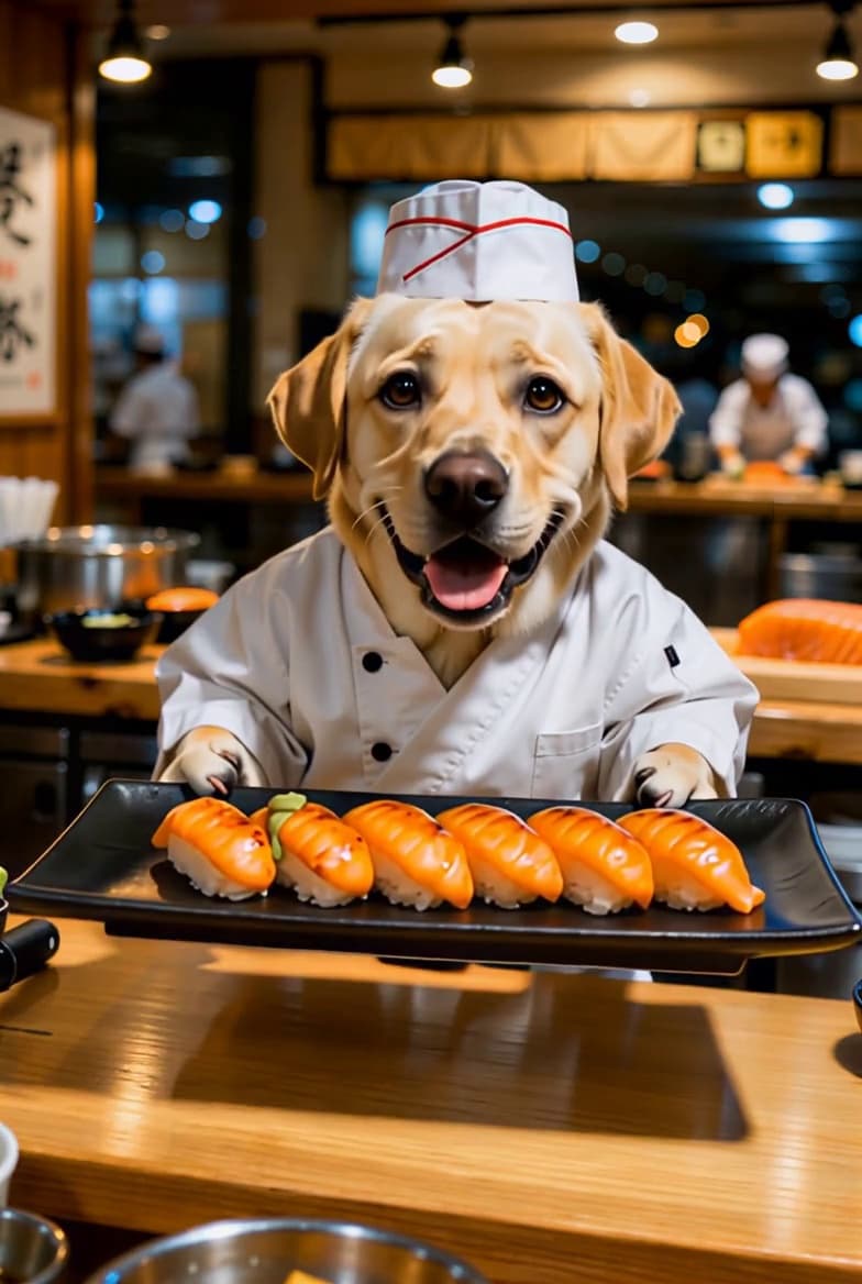 Pet Making Sushi