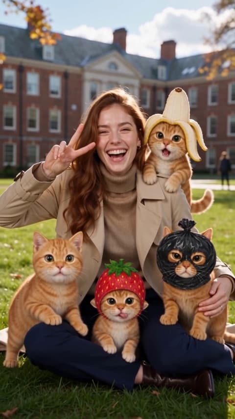 猫咪四重奏！