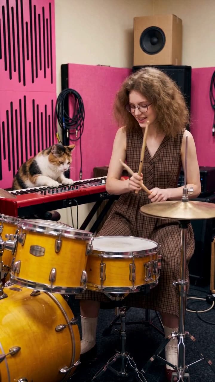 Orchestra day with cats