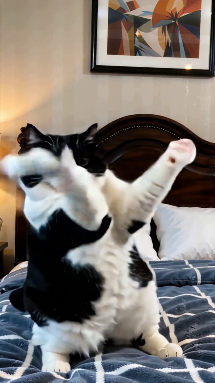 Come dance with the kitten quickly