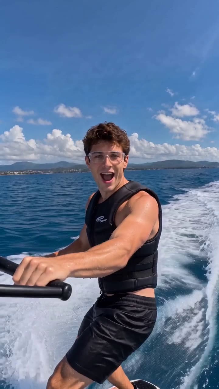 Speedboat Surfing