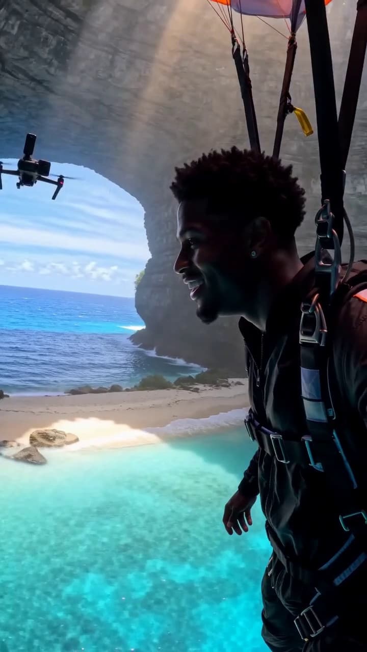 Blue‑Hole Skydiving on the Island