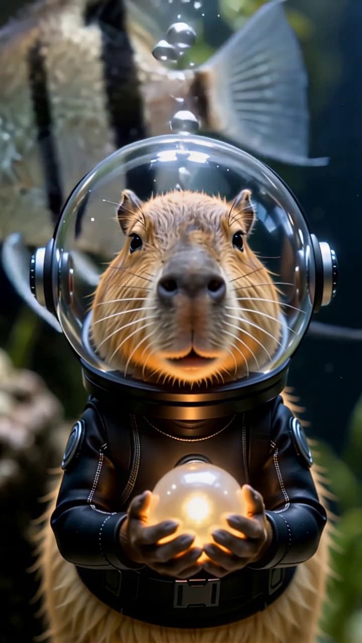 ดำน้ำในตู้ปลา