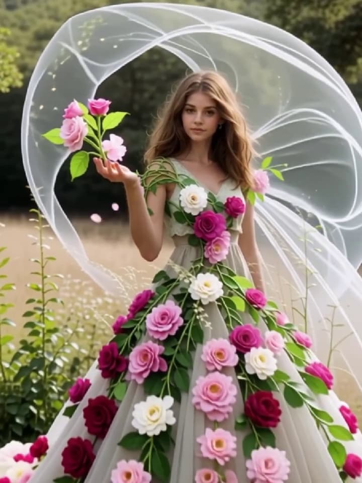 Vestido de la Ninfa Flora