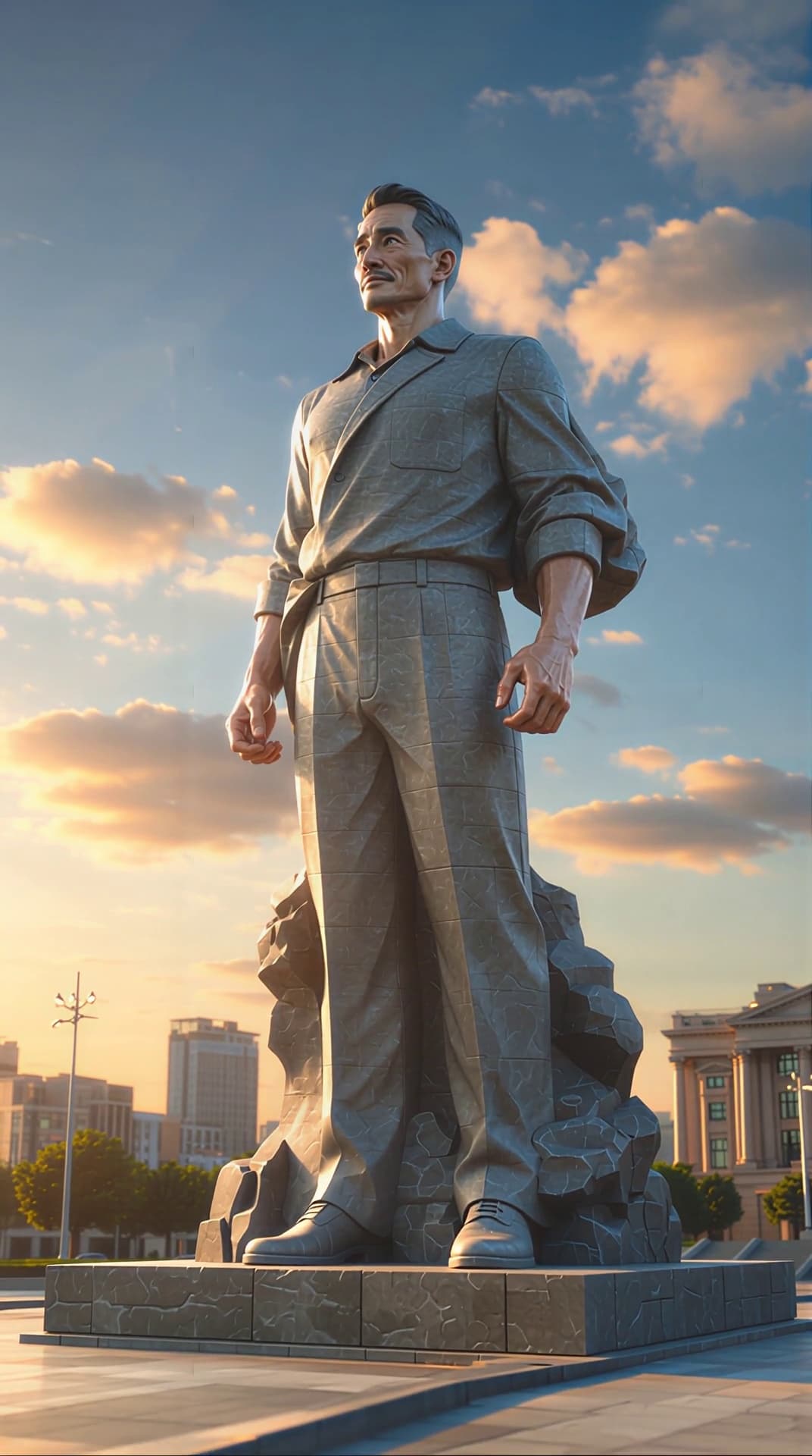 DAD’S HERO STATUE