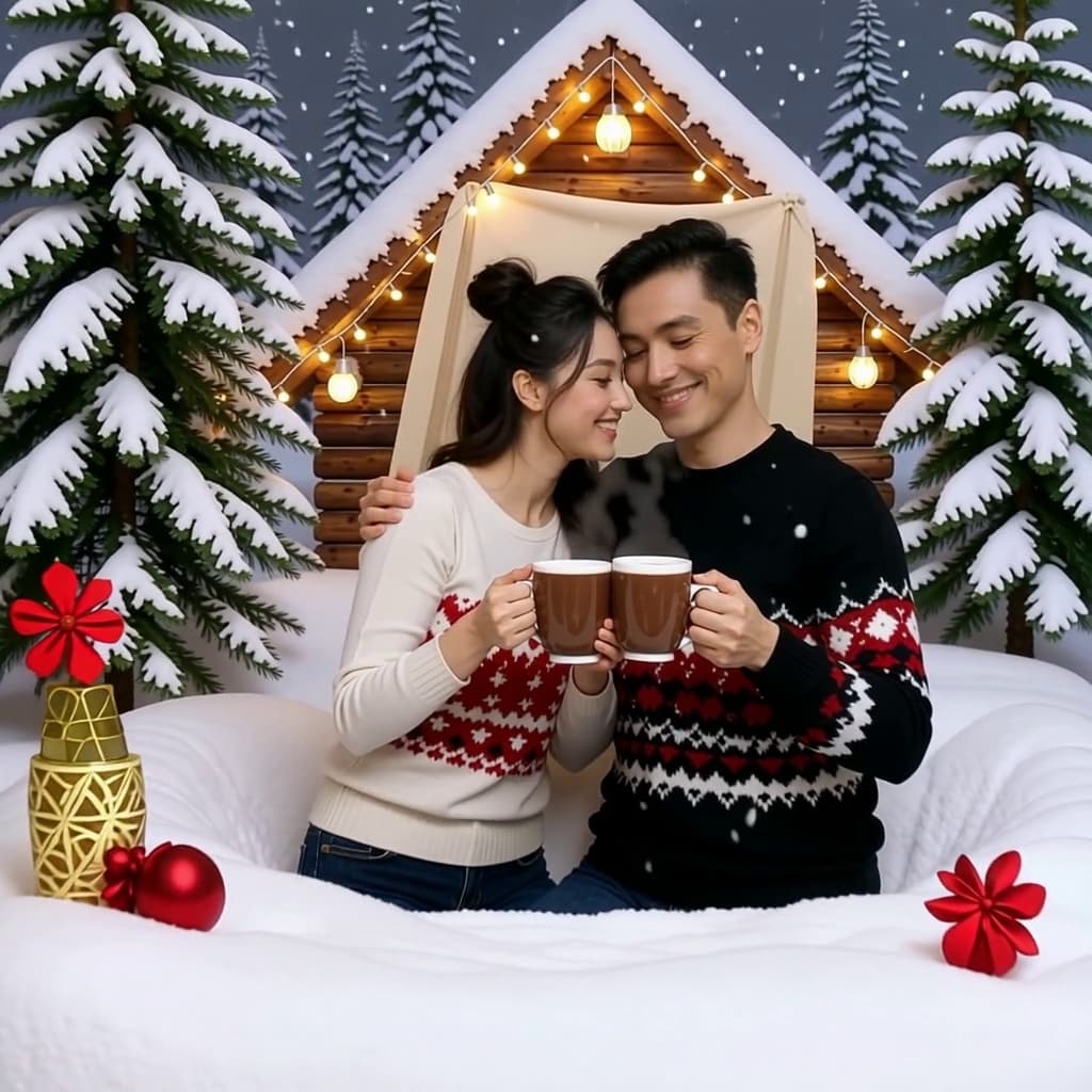 Pareja de Chocolate Caliente