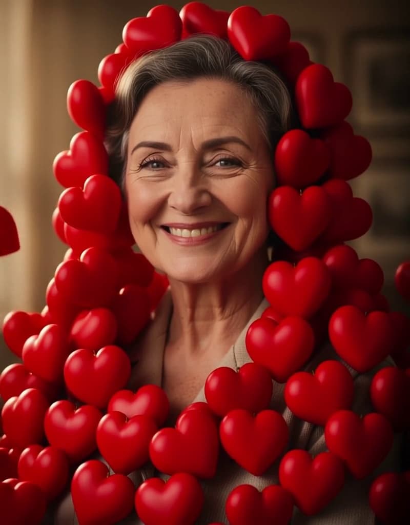 Lluvia de Corazones Rojos