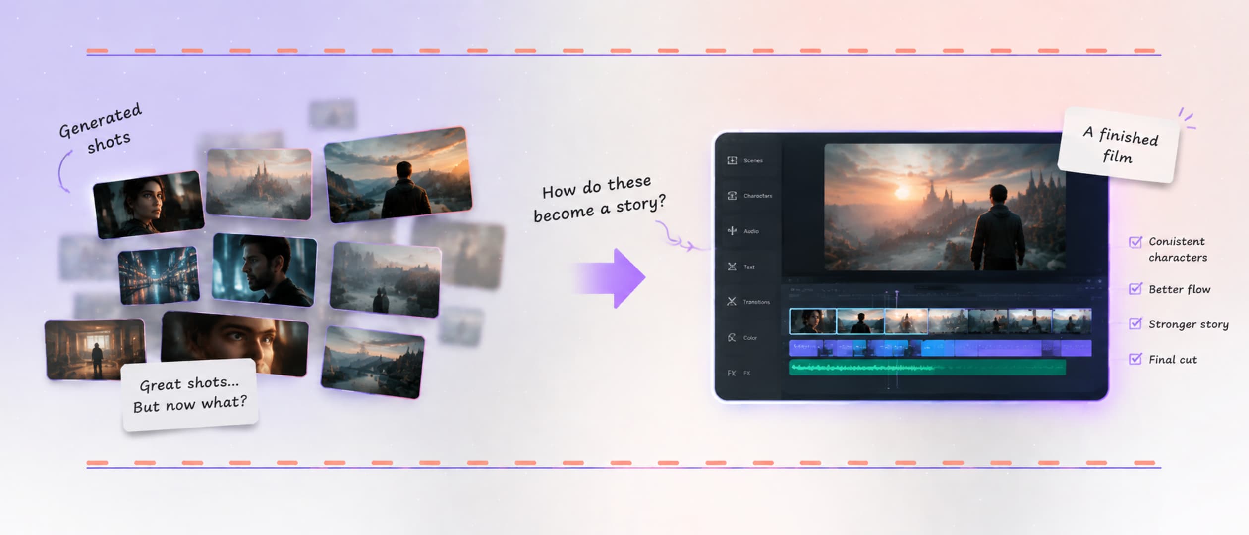 The AI Filmmaker's Biggest Challenge Starts After Generation