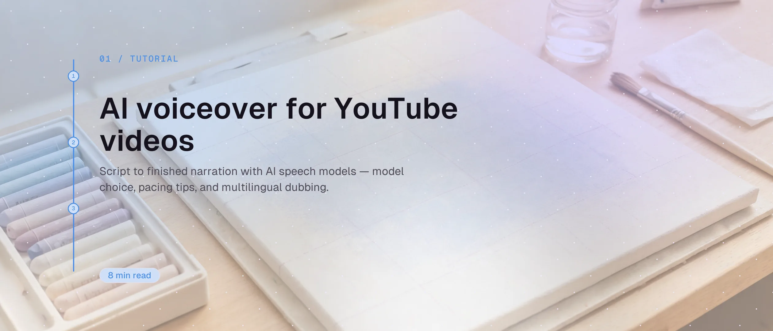 Voiceover con IA per video YouTube: il workflow del creator