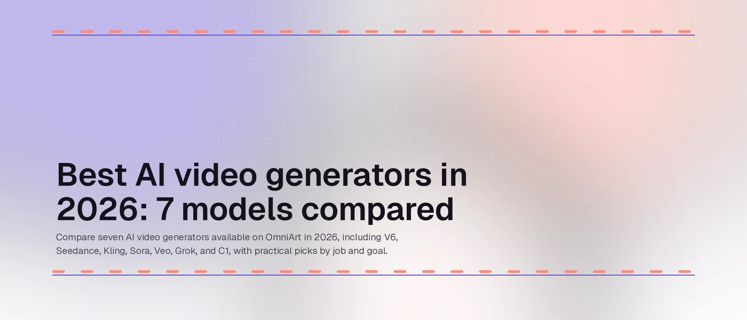 Best AI video generators in 2026: 8 models compared