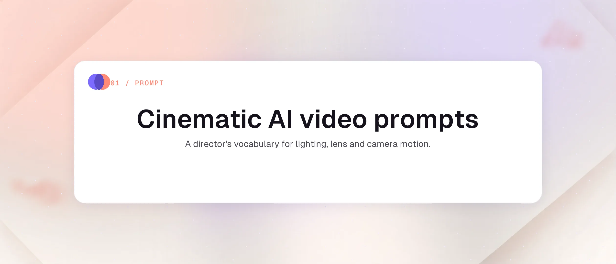 Cinematic AI video prompts: a director's guide on OmniArt