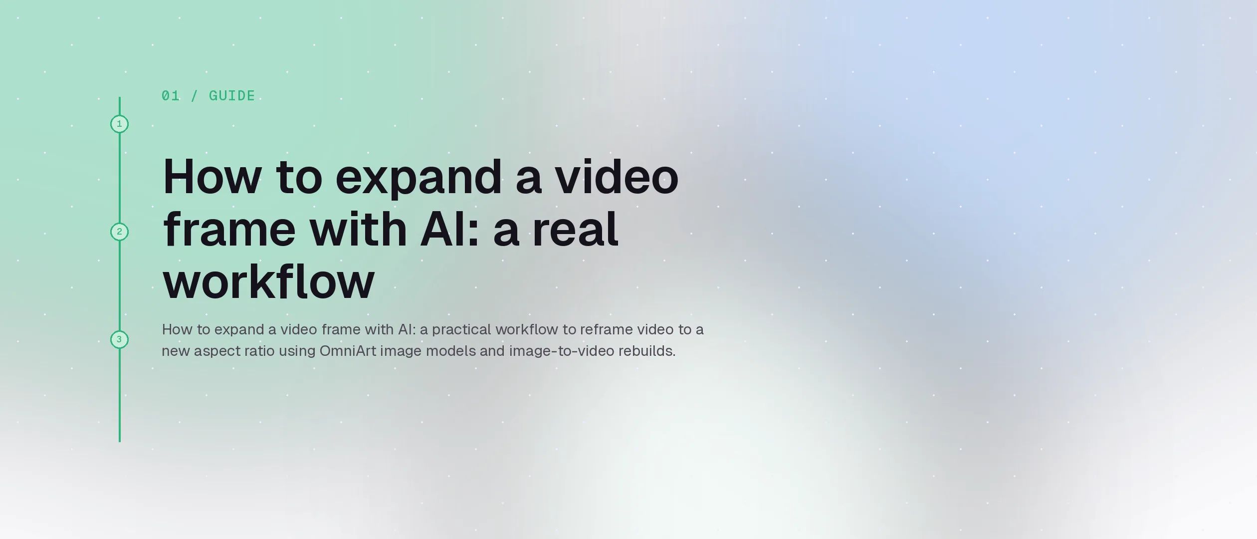 How to expand a video frame with AI: a real workflow