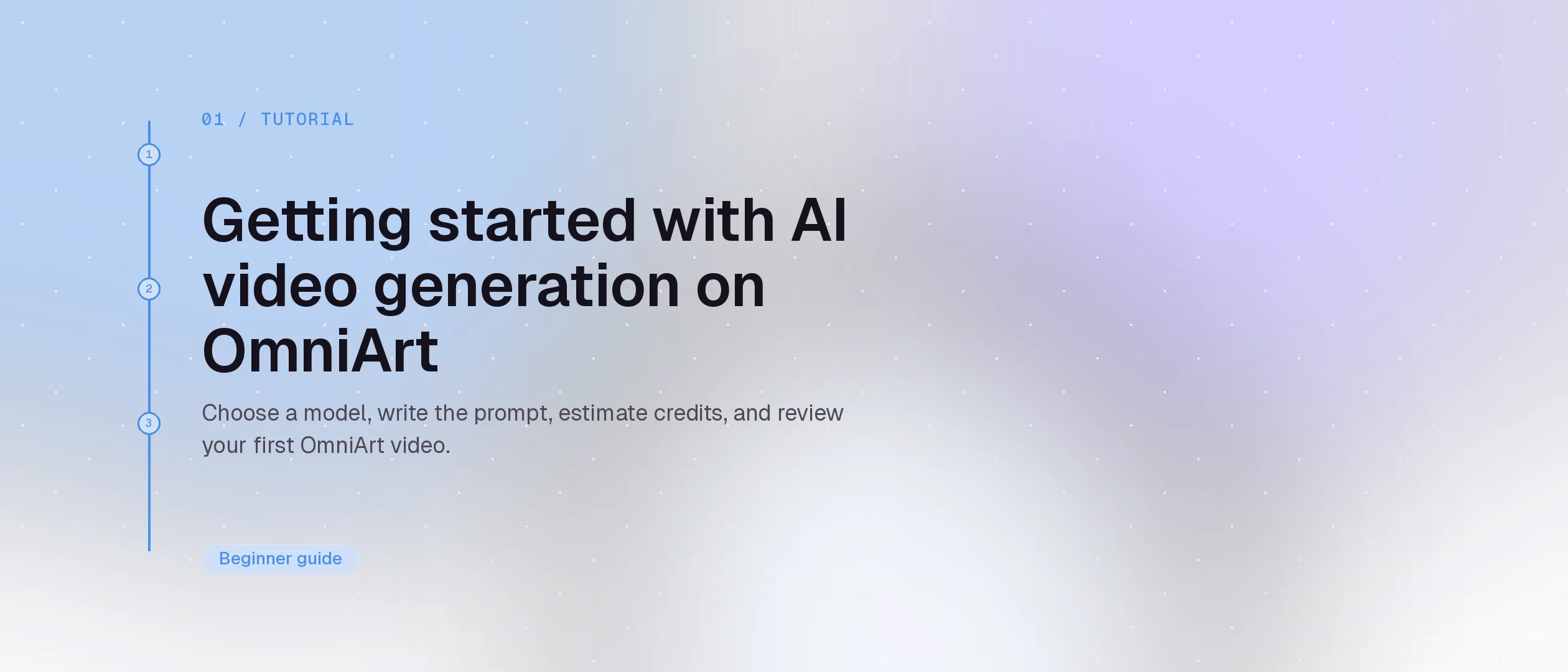 Getting started with AI video generation on OmniArt