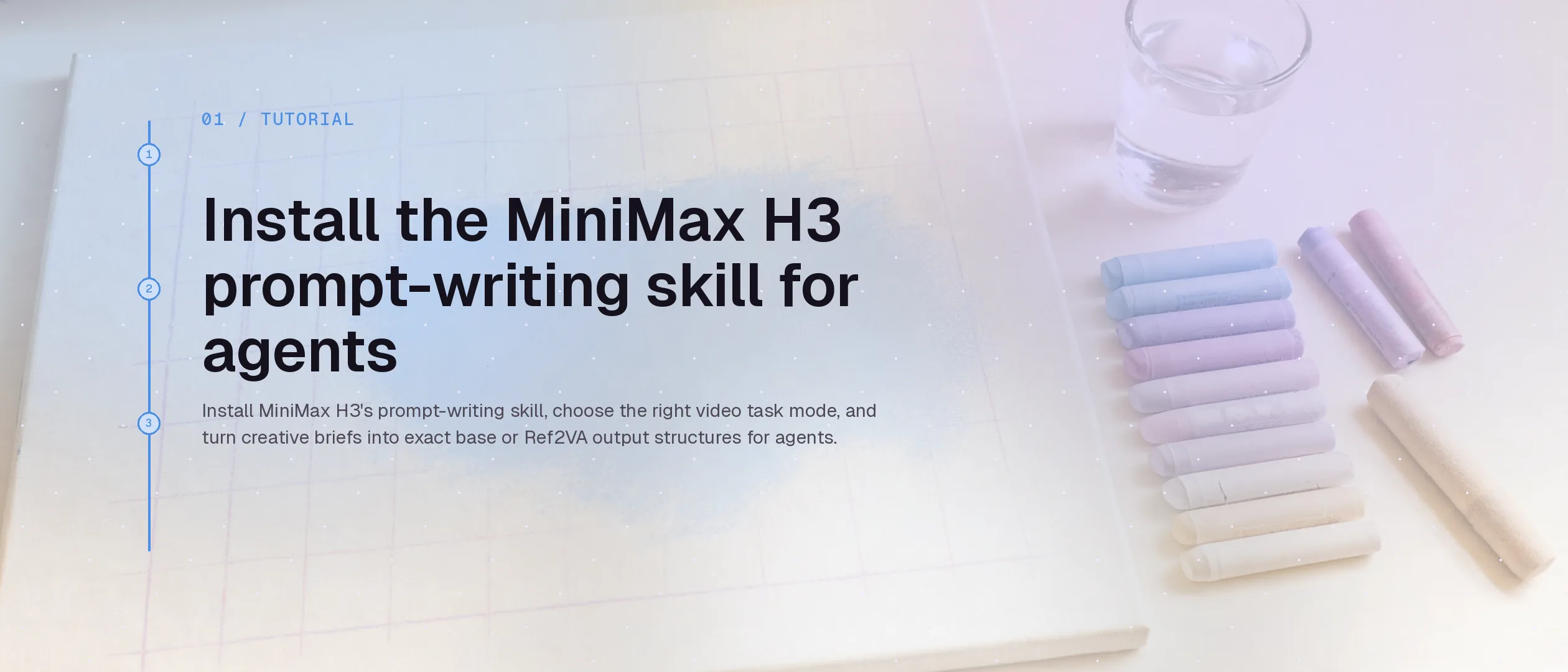 Install the MiniMax H3 prompt-writing skill for agents