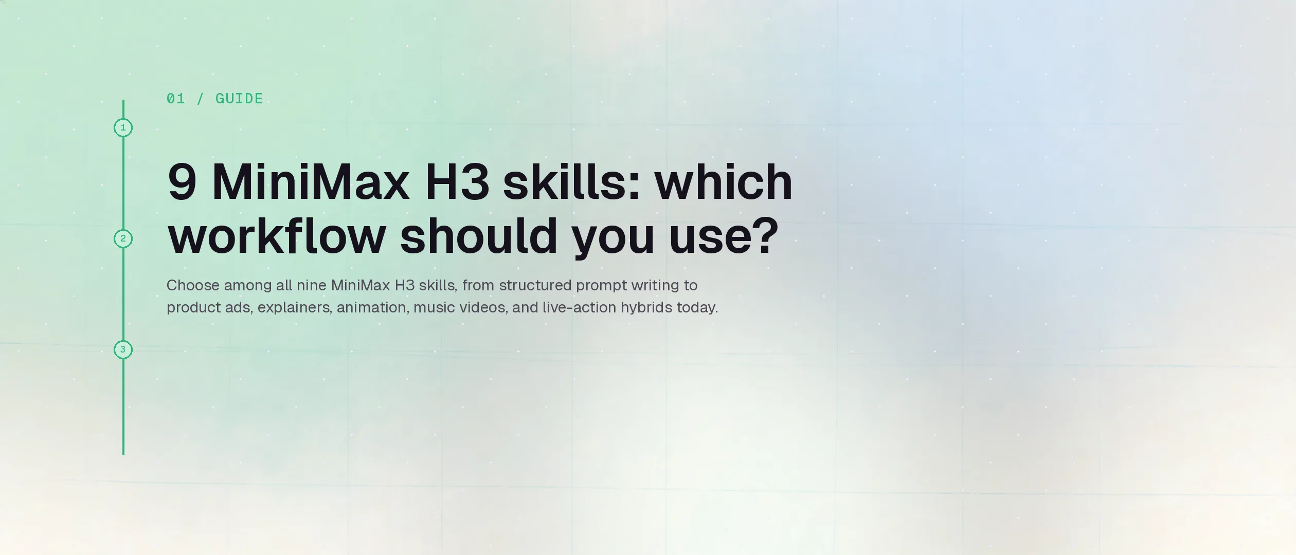 9 MiniMax H3 skills: which workflow should you use?