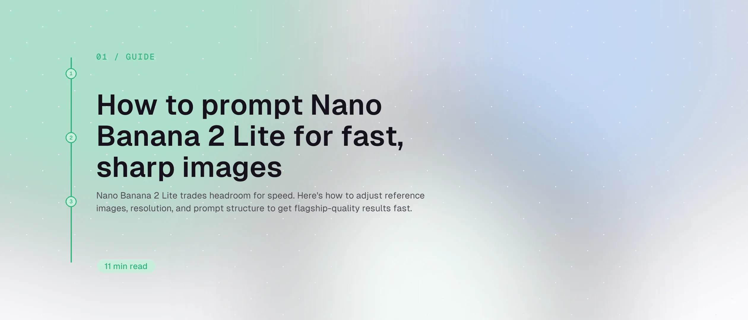 How to prompt Nano Banana 2 Lite for fast, sharp images