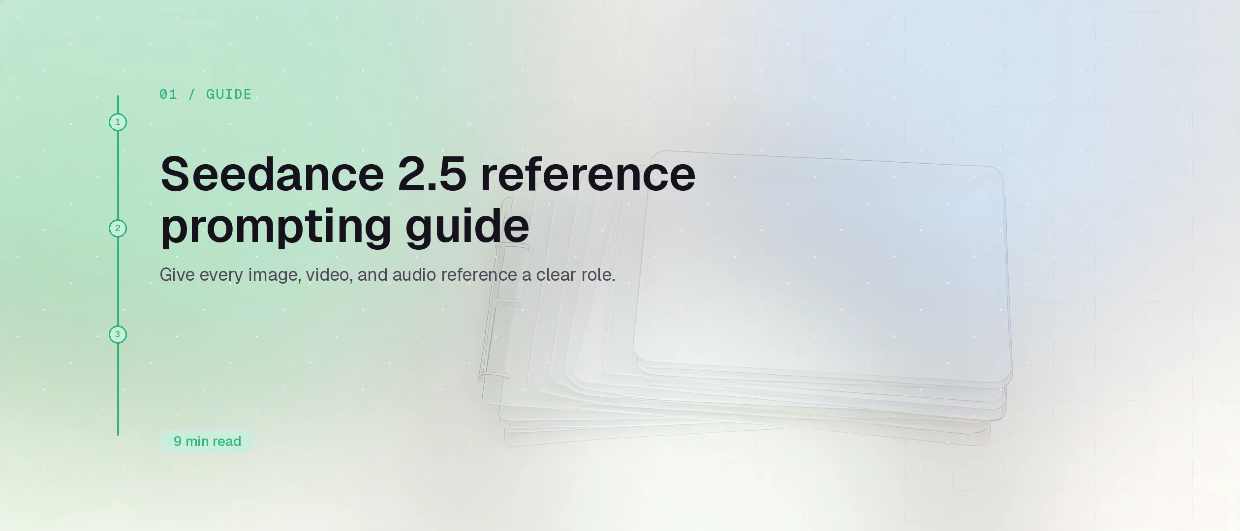 Seedance 2.5 reference prompting: give each material a role