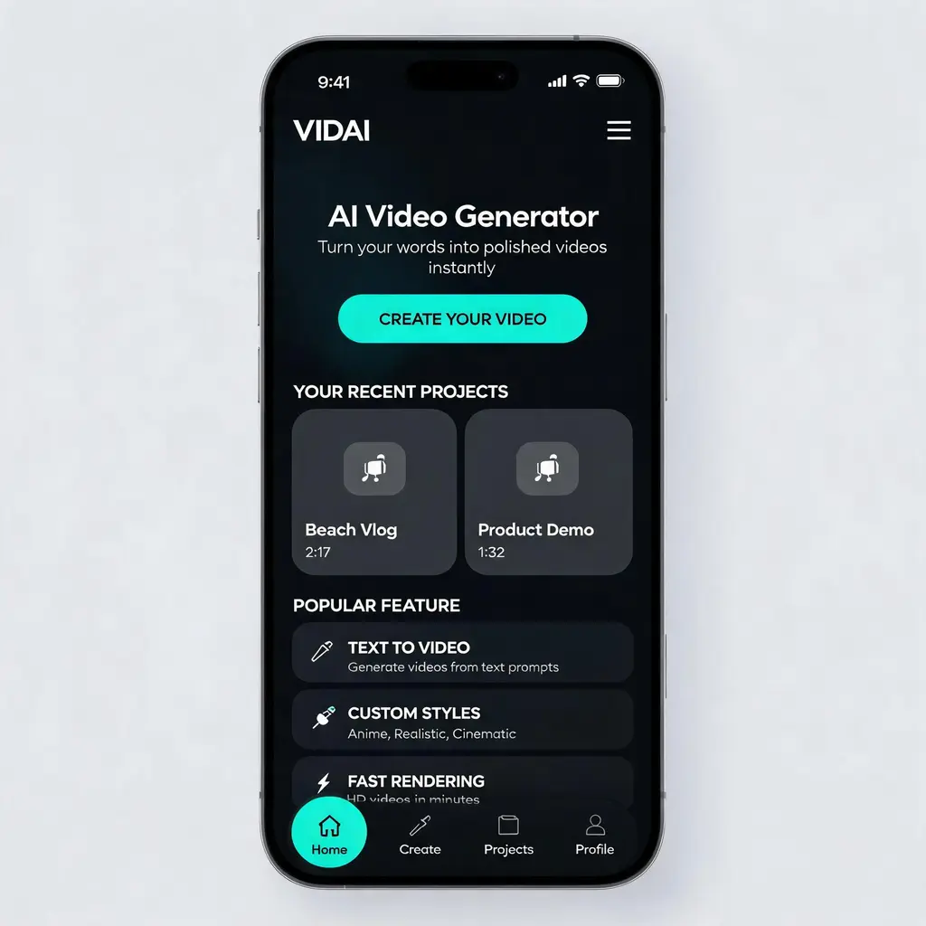 精致应用 UI 概念图