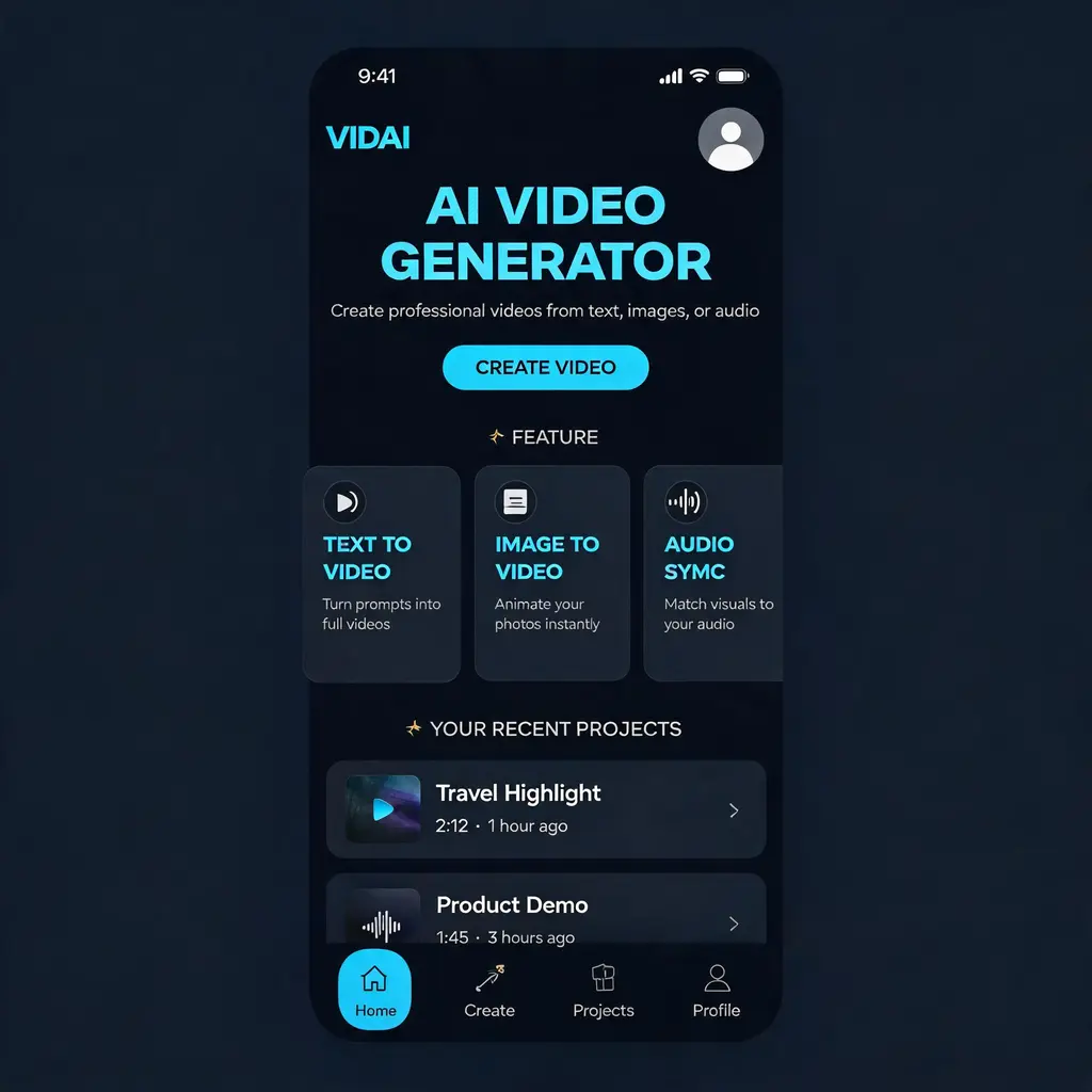 Отточенный UI-концепт приложения