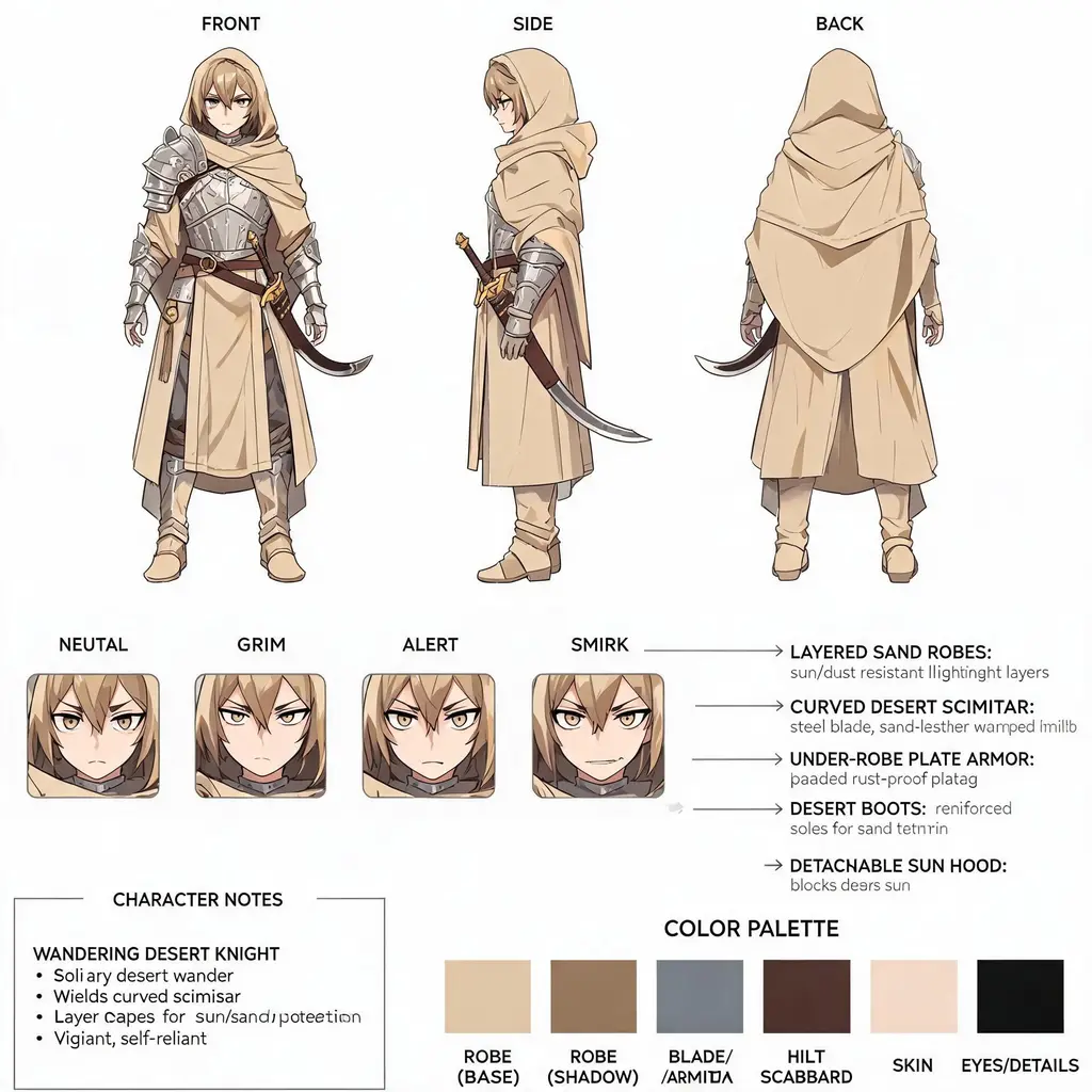 Ficha de referencia de personaje