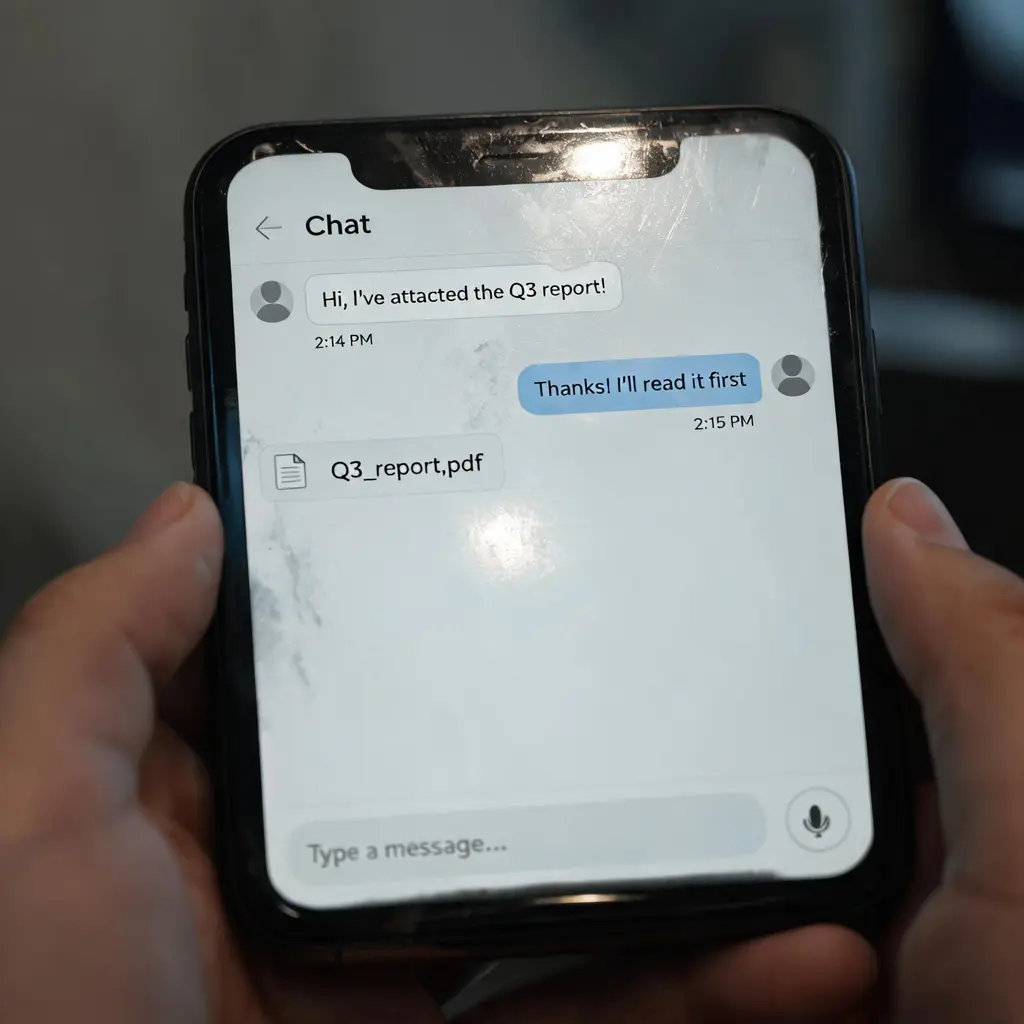 Chat screenshot photo