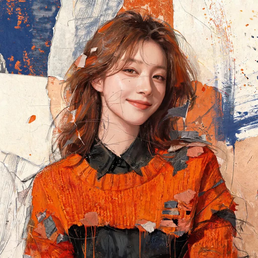 혼합 매체 초상화