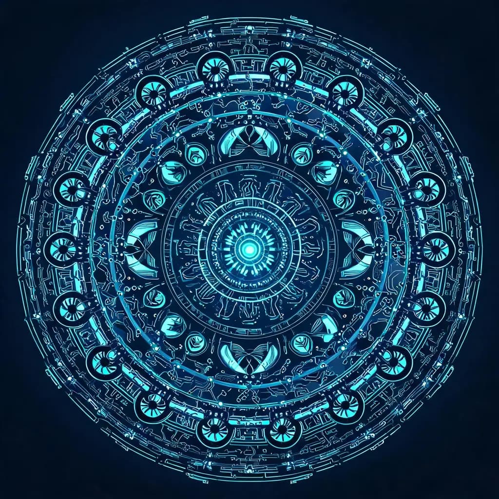 Themed mandala art