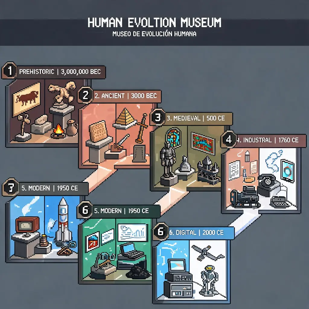 Пиксельный музей эволюции