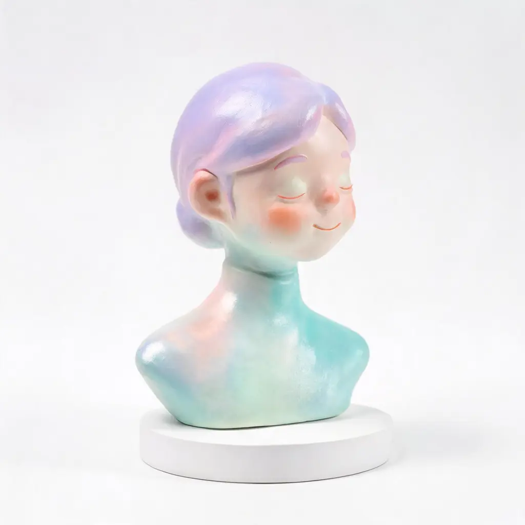 Стилизованный 3D-бюст