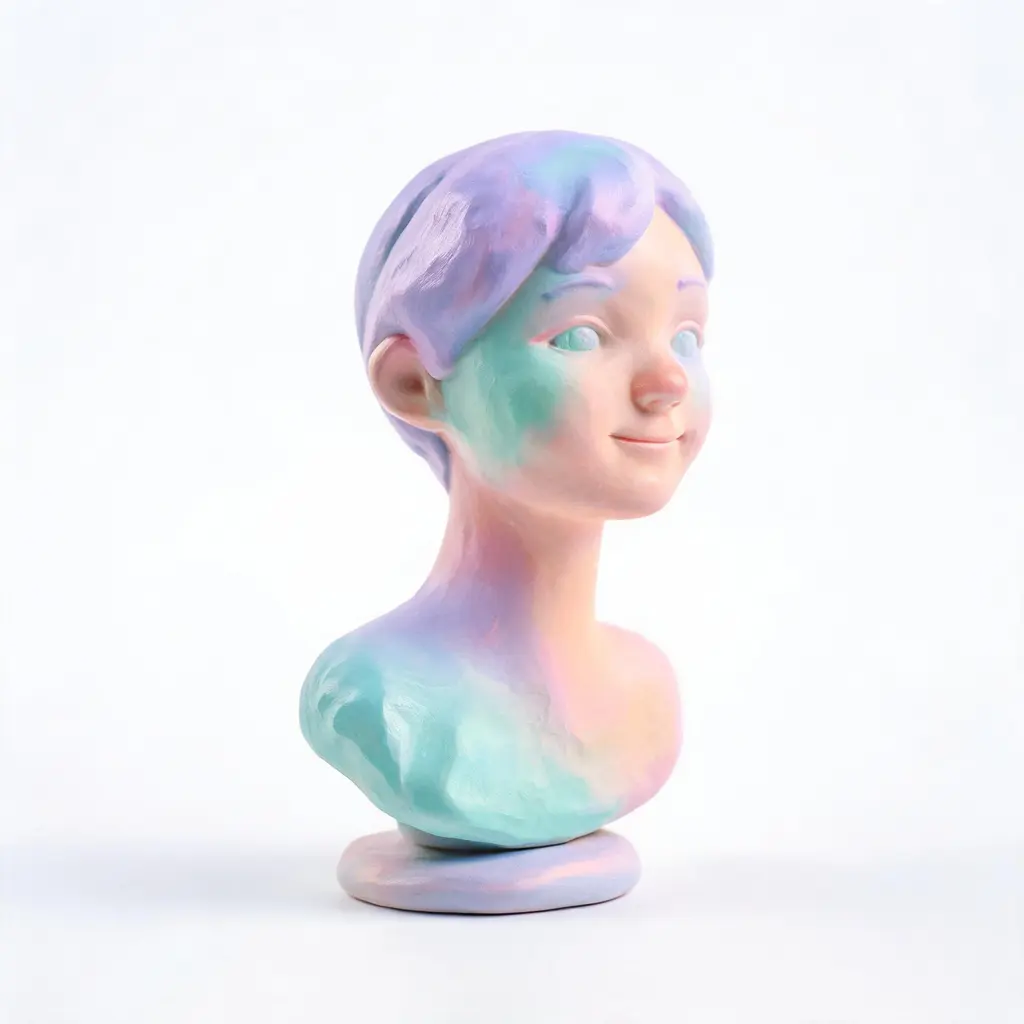 Стилизованный 3D-бюст