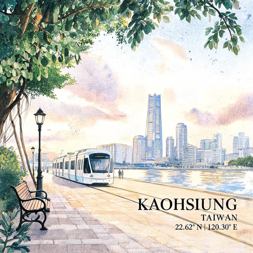 水彩旅行海报