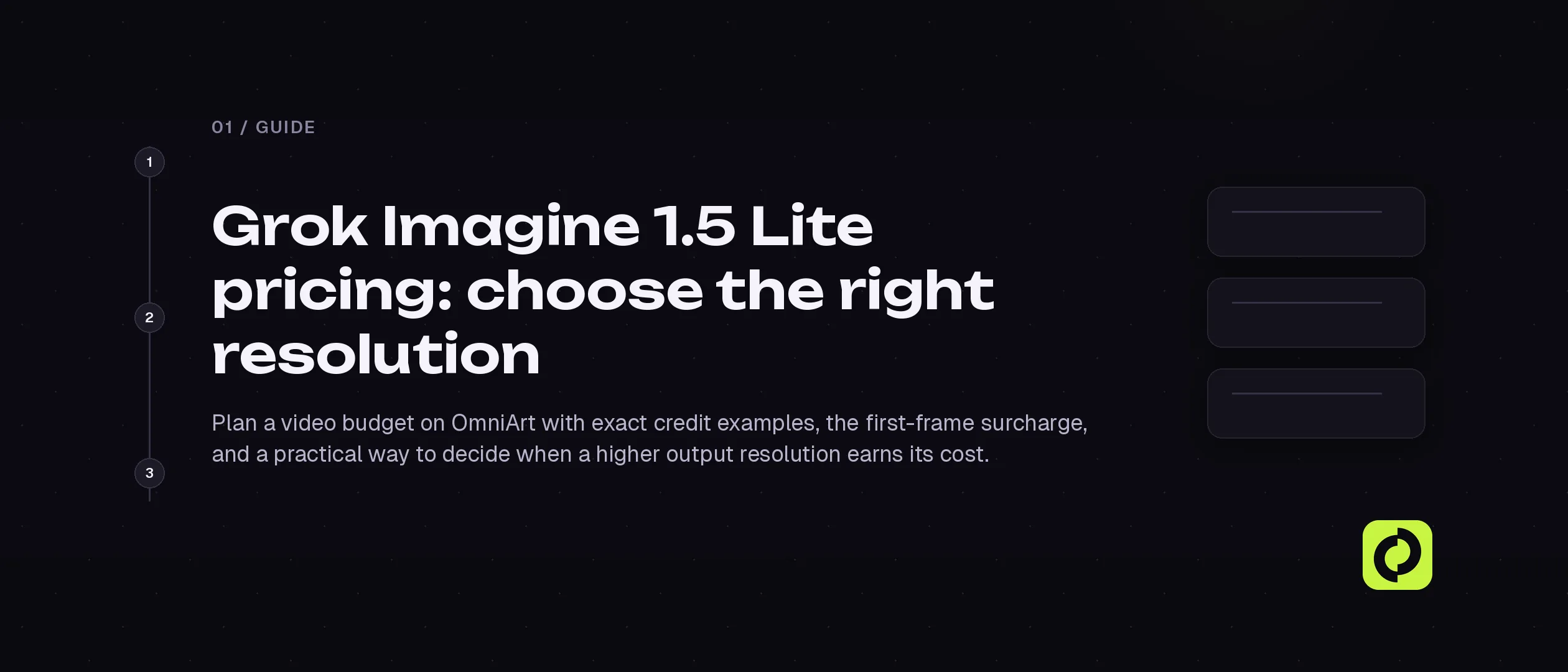 Grok Imagine 1.5 Lite 定價:如何選擇解析度
